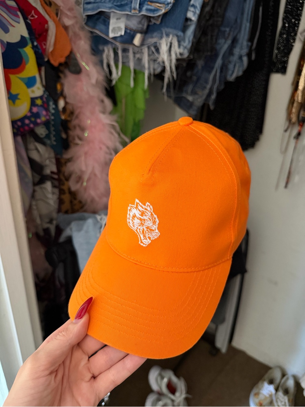 Darc Sport Orange Embroidered Wolf Cap